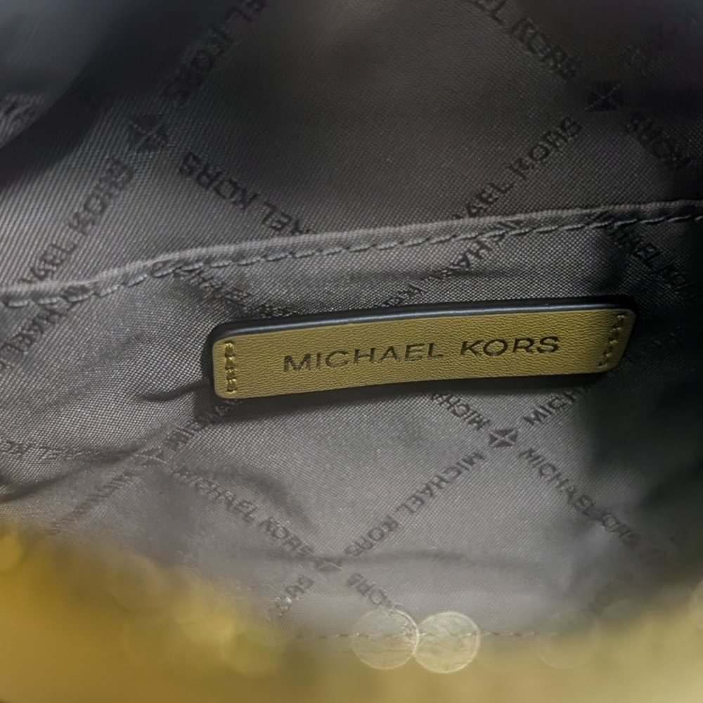 Michael Kors Ember Daisy Yellow Leather Women's Bag - Picture 10 of 10
